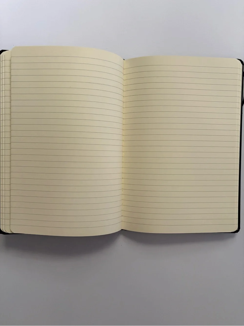 Letterbox Black and Blue Blank Notebooks with Elastic Closure